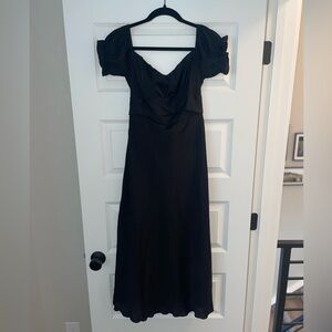 Long/midi black dress